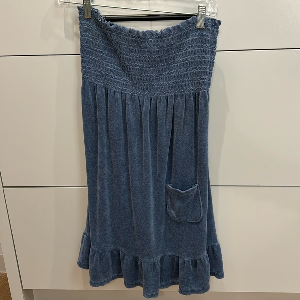 Juicy couture terry cloth strapless coverup size small